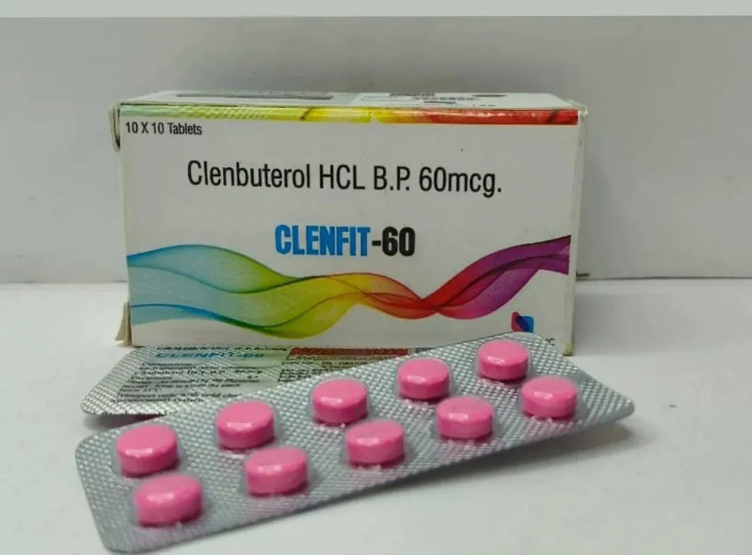 复合维生素Clen粉色药片减肥药包装展示