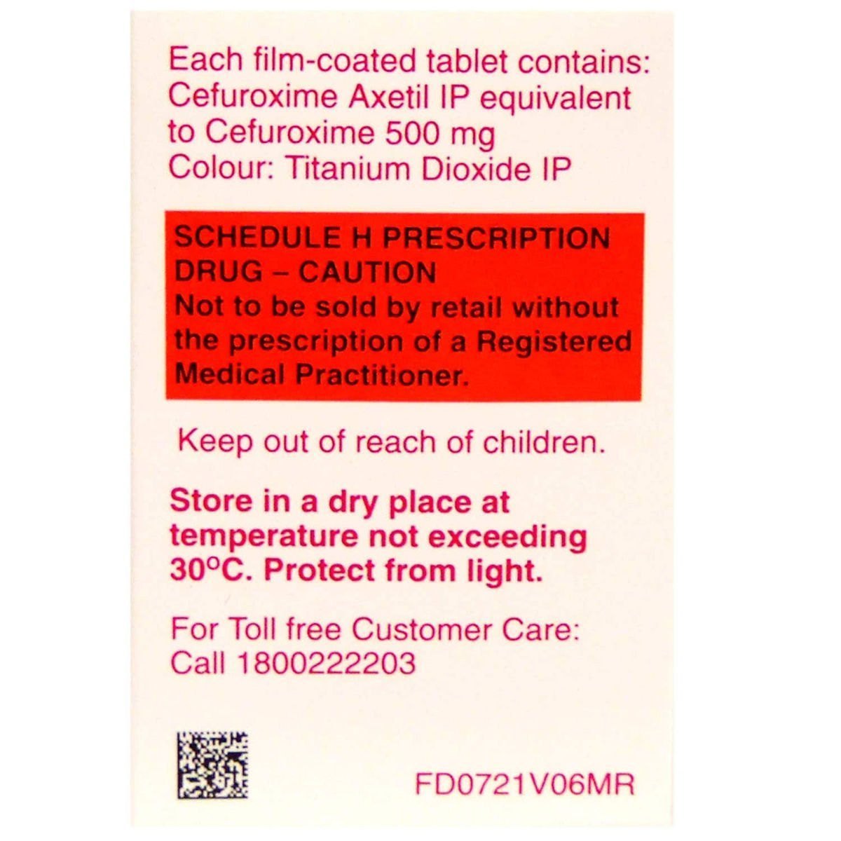 头孢呋辛酯片/西力欣  GSK原厂